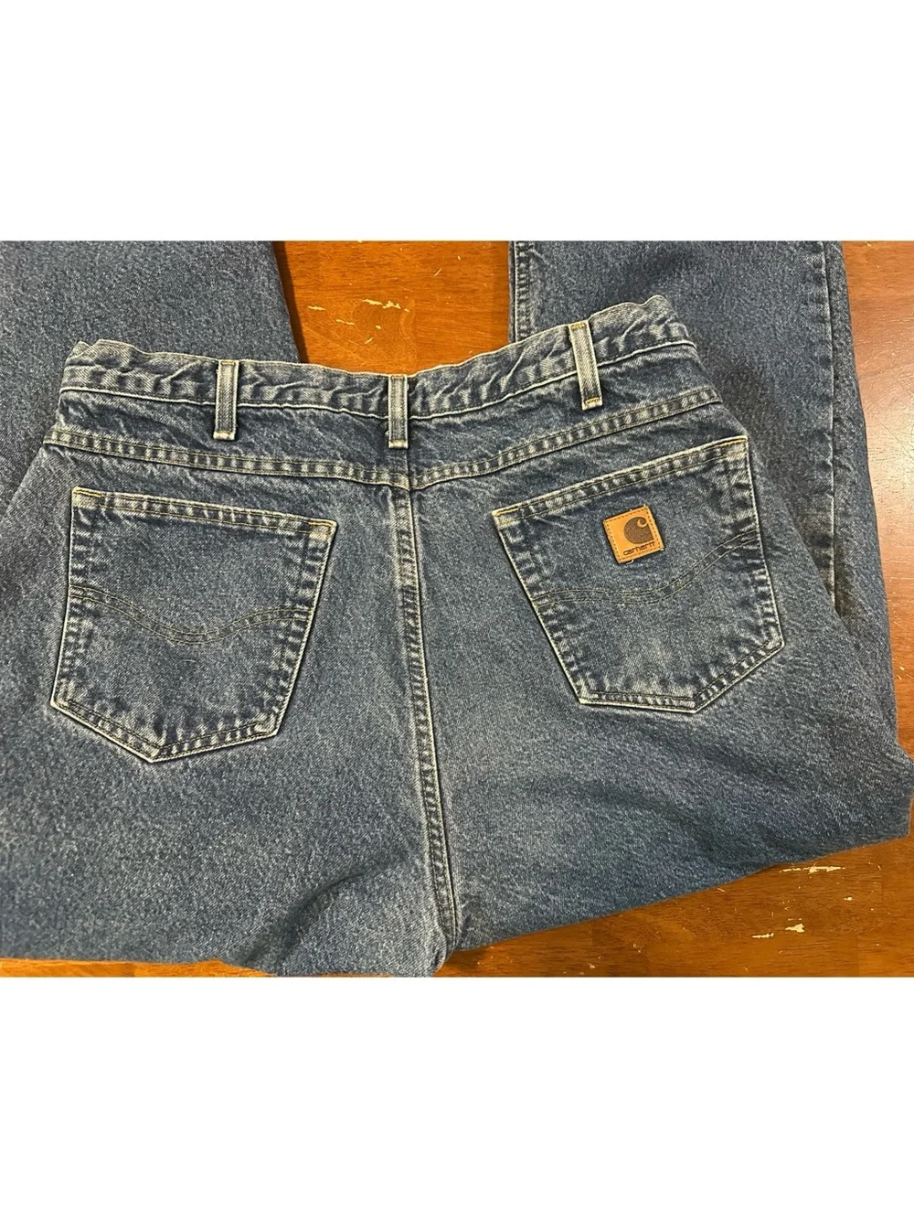 Carhartt Vintage 2006 B172 DTS Men’s Flannel Lined Relaxed Fit Denim Jeans 38x32
